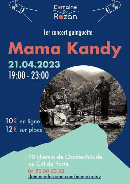 Maman Kandy en concert guinguette au Domaine de Rozan