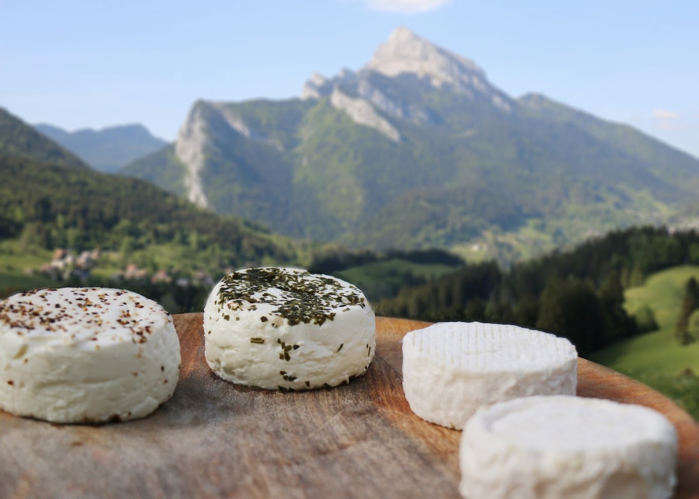 Les fromages de la ferme.<br />
Photo de la page Internet Mimosa de la Ferme