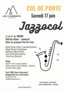 Affiche Jazz au Col - 17 juin