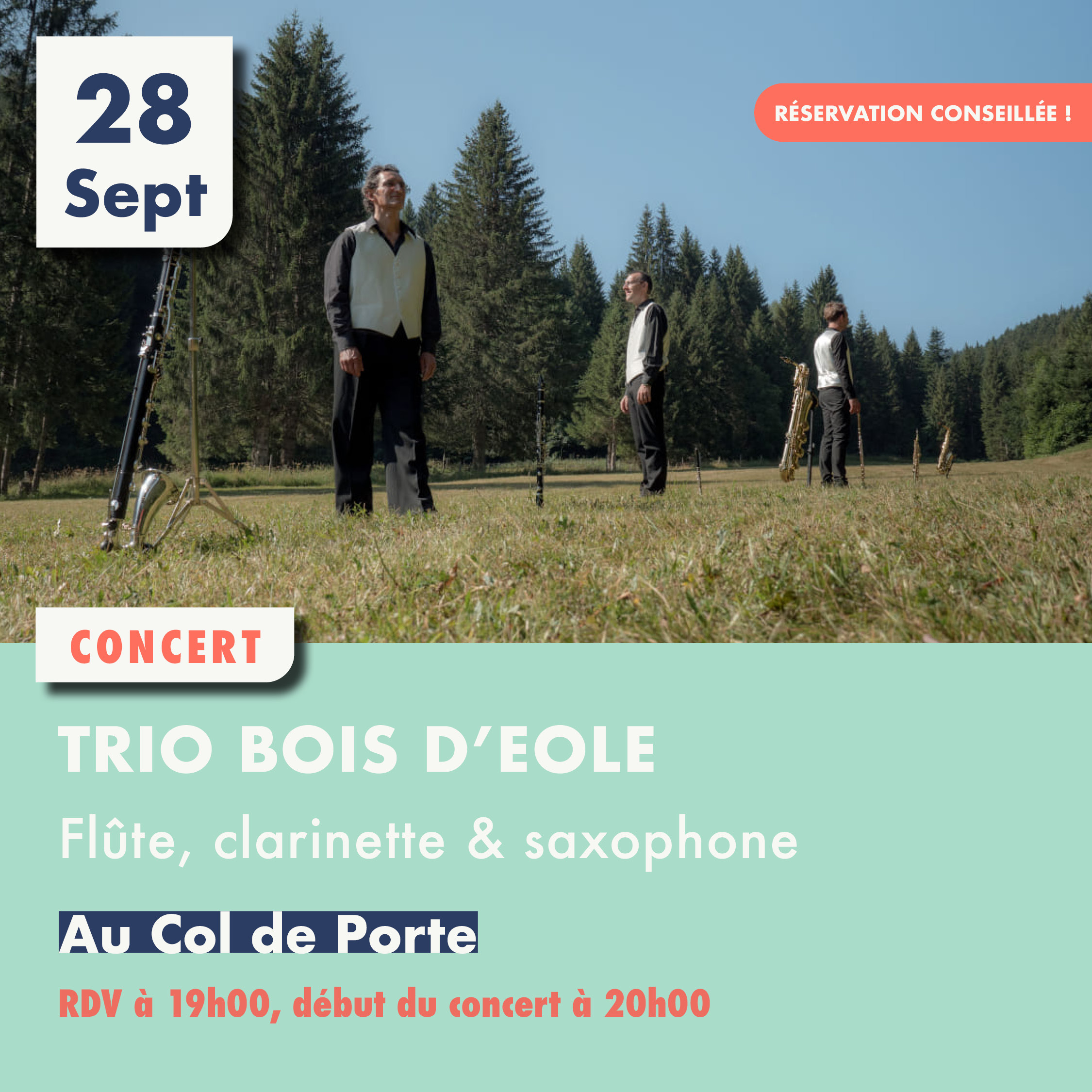 Trio Bois d'Eole en concert guinguette
