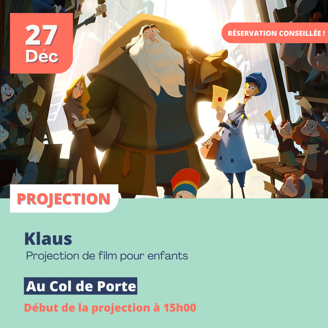 Projection du film pour enfants Klaus