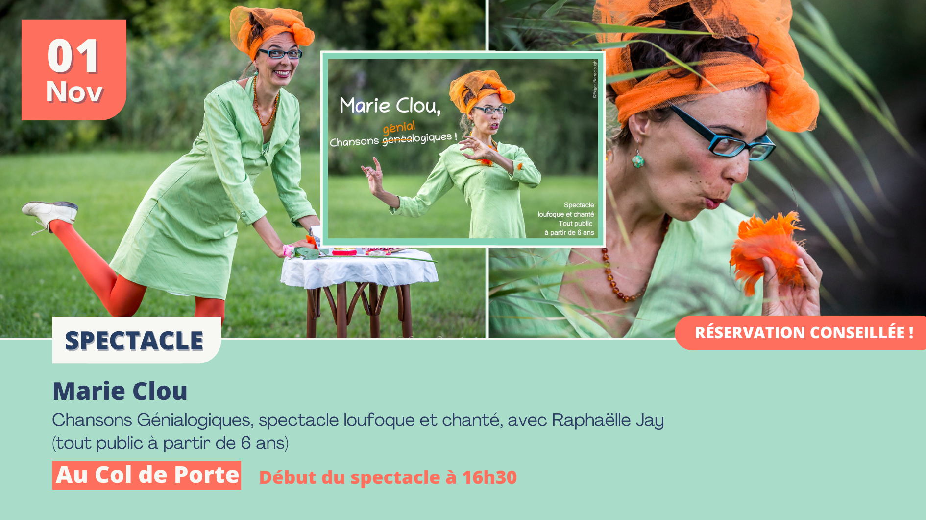 Spectacle de Marie Clou au Domaine de Rozan