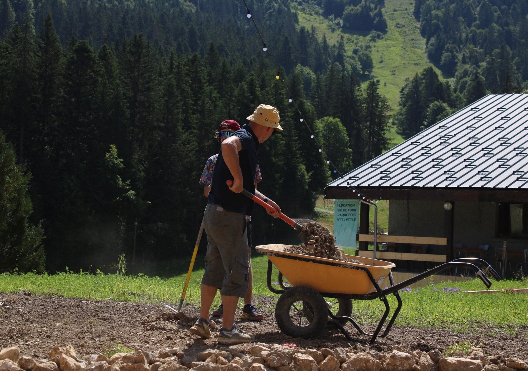 Travaux d'aménagement au Domaine 