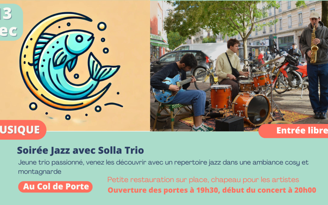 Soirée Jazz au Domaine de Rozan avec Solla Trio