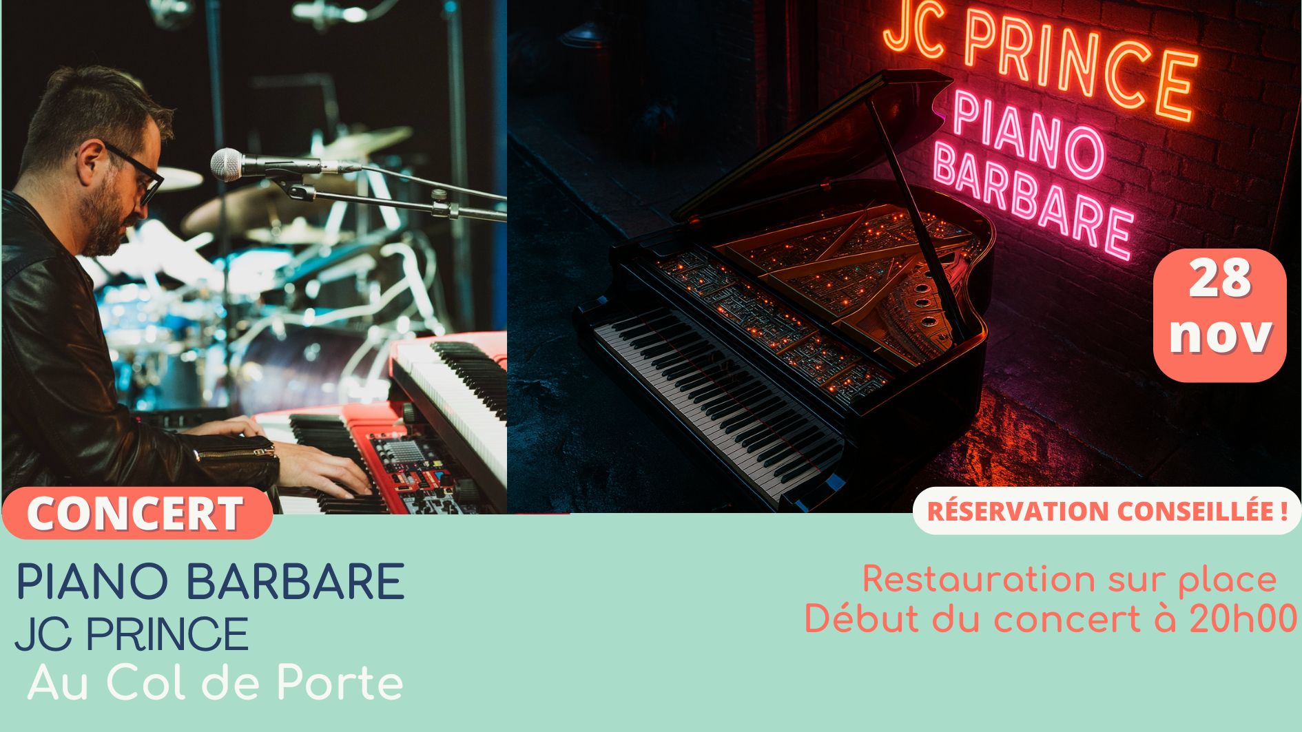 Piano Barbare avec JC Prince